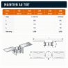 Maintien au toit Poujoulat Inox-Inox D 155 à 230 SAT31999030