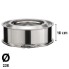 Tuyau Poujoulat Inox-Inox D 230 Lg 10cm