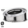 Coude Poujoulat Inox-Inox D 230 15°