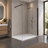 Pack Paroi de douche Fast 6 mm + Receveur Custom blanc mat 3.5cm Novellini
