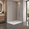 Pack Paroi de douche Fast 6 mm + Receveur Custom blanc mat 3.5cm Novellini