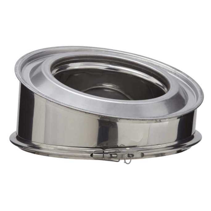Coude Inox-Inox Ø 200 15° Poujoulat