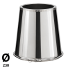 Chapeau en Cône de finition Inox DFI 31230085 D230 Poujoulat