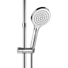Pack de douche finition silver : paroi + receveur + colonne