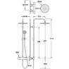 Pack de douche finition silver : paroi + receveur + colonne
