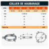 Collier de haubanage Poujoulat Inox-Inox D 155 à 230 CHI31999020