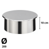 Chapeau en Cône de finition Inox DFI 31200085 D200 Poujoulat