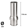 Elément sortie toit Inox Inox D 180 POUJOULAT