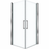 Porte de douche accès d'angle 2 portes pivotantes Young 2G Novellini