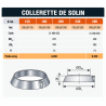 Solin Inox ardoises 15° à 30° avec collerette Poujoulat D 155 à 230 