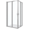 Portes de douche pliantes accès d'angle Free 2A version haute Novellini