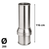 Elément sortie toit Inox Inox D 180 POUJOULAT