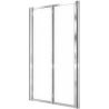 Portes de douche pliantes Free 2 P version haute en niche Novellini