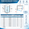 Porte de douche battante Young G Novellin
