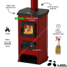 Poêle à bois 6,4 kW Nora MBS avec plaque de cuisson