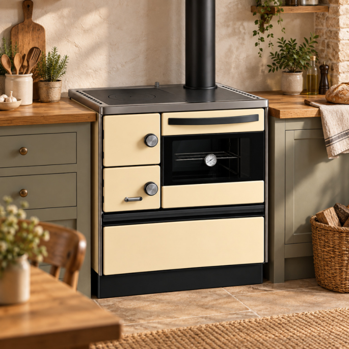 Cuisinière à bois 6.5 kW Ivar 72 MBS