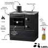 Cuisinière à bois 6.5 kW Ivar 72 MBS
