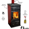 Poêle à bois 7,1 kW Tyra MBS avec plaque de cuisson