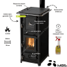 Poêle à bois avec four + plaque de cuisson 12,2 kW Anders Forno MBS