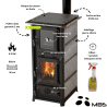 Poêle à bois avec four + plaque de cuisson 12,2 kW Anders Forno Ollaire MBS