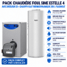 Pack Chaudière fioul Sime Estelle 4 avec brûleur D3 + chauffe eau thermodynamique 250 L Fluidheat