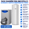 Pack Chaudière fioul Sime Estelle 5 avec brûleur D4 + chauffe eau thermodynamique 250 L Fluidheat