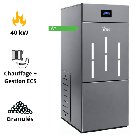 Chaudière à granulés BioPellet PRO 40 kW
