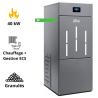 Pack chaudière à granulés BioPellet Pro 40 kW + chauffe-eau thermodynamique Fluidheat 250 L + ballon tampon + accessoires