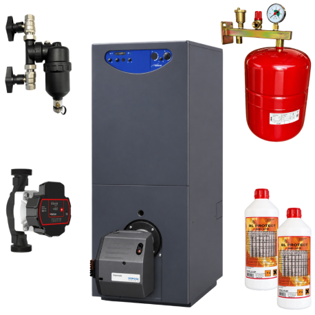 Kit complet chaudière fioul ballon 40 kW Sime