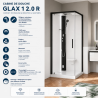 Cabine de douche porte battantes Glax 1 2.0 G+F Novellini