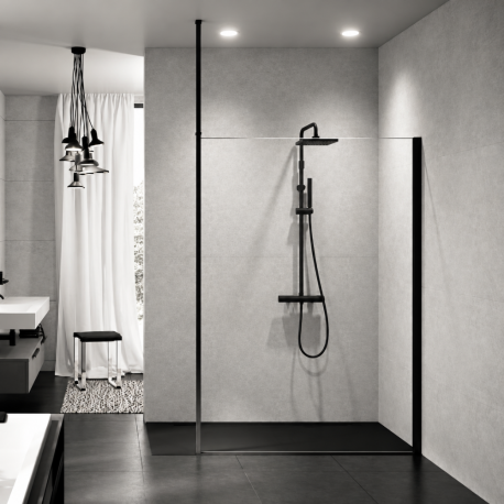 Paroi de douche à l'italienne Kuadra H Novellini