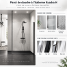 Paroi de douche à l'italienne Kuadra H Novellini