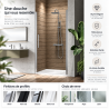 Porte de douche pivotante Young 1B Novellini