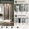 Portes de douche battantes Young 2B Novellini