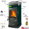 Poêle à bois Super Junior Lean La Nordica 5.7 kW