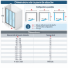 Paroi de douche Lunes 2.0 3P Novellini