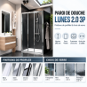 Paroi de douche Lunes 2.0 3P Novellini