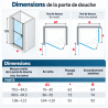 Porte de douche battante Free 1 - 1B Novellini