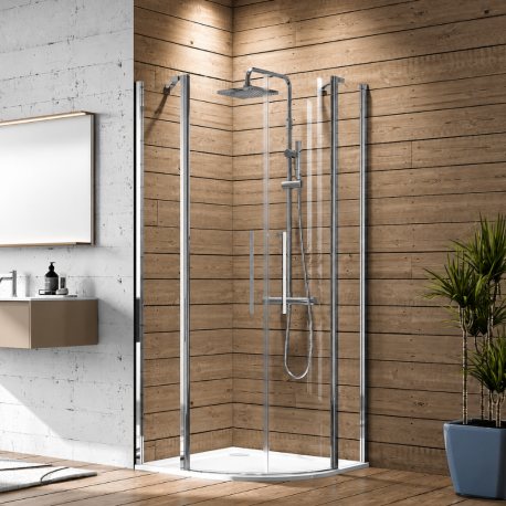 Porte de douche 1/4 de cercle Young R2 Novellini