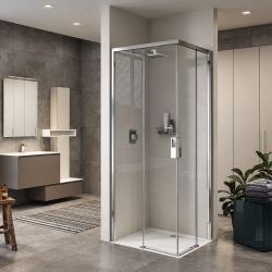 Paroi de douche 2 portes coulissantes + 2 fixes OPERA A Novellini