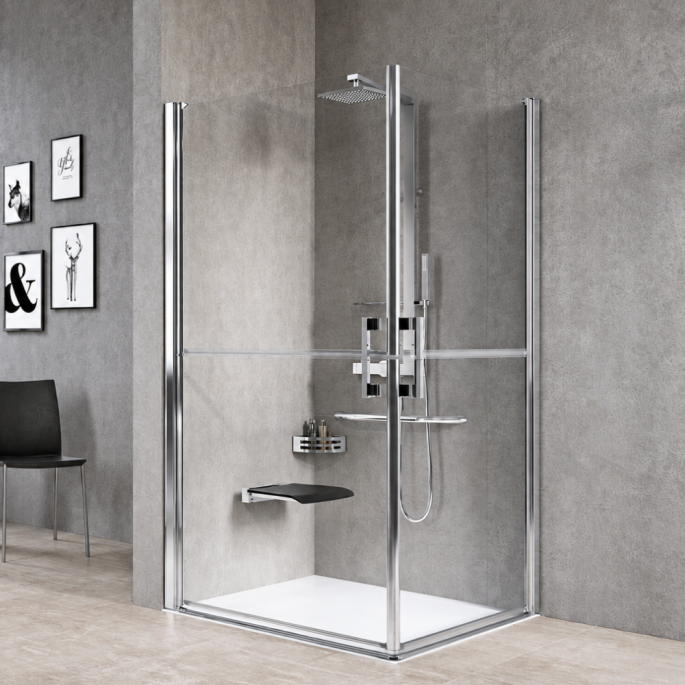 Paroi de douche Free 1 2G accès d'angle Novellini