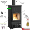 Poêle à bois Concita 2.0 Steel Extraflame 11,8 kW