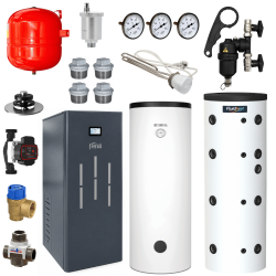 Pack chaudière à granulés BioPellet TOP 24 Kw + Ballon tampon + Préparateur ECS + accessoires