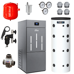 Pack Chaudière à granulés BioPellet PRO 40 Kw + ballon tampon + accessoires