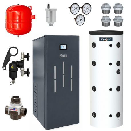 Pack Chaudière à granulés BioPellet TOP 30 Kw + ballon tampon + accessoires