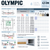 Receveur de douche carré OLYMPIC NOVELLINI