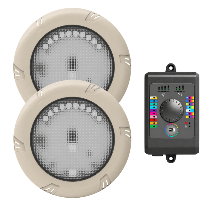 Projecteur Noria RGB avec enjoliveur + Kit BRIO WIL CCEI