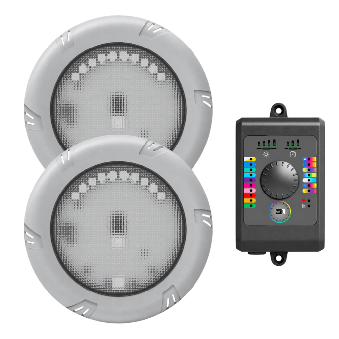 Projecteur Noria RGB avec enjoliveur + Kit BRIO WIL CCEI