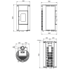 Poêle à granulés 8 kW Daniela CX Extraflame