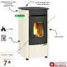 Poêle à granulés étanche Angelica Junior CX 7.1 kW Extraflame